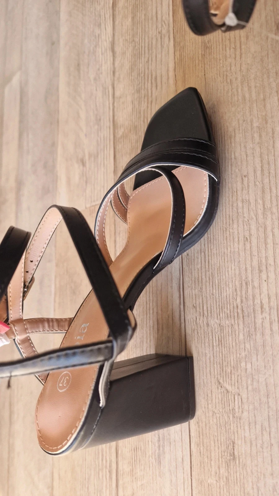 Sandales à talons Joia noires à brides – pointure 37 – photo 5